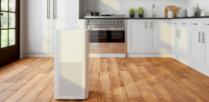 Air Purifier in a kitchen